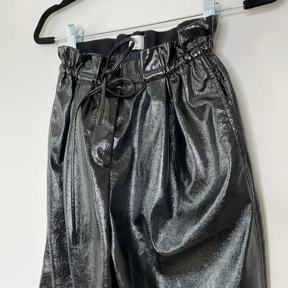 Aritzia Wilfred Jive Black Patent Pants XS - Picture 3 of 7